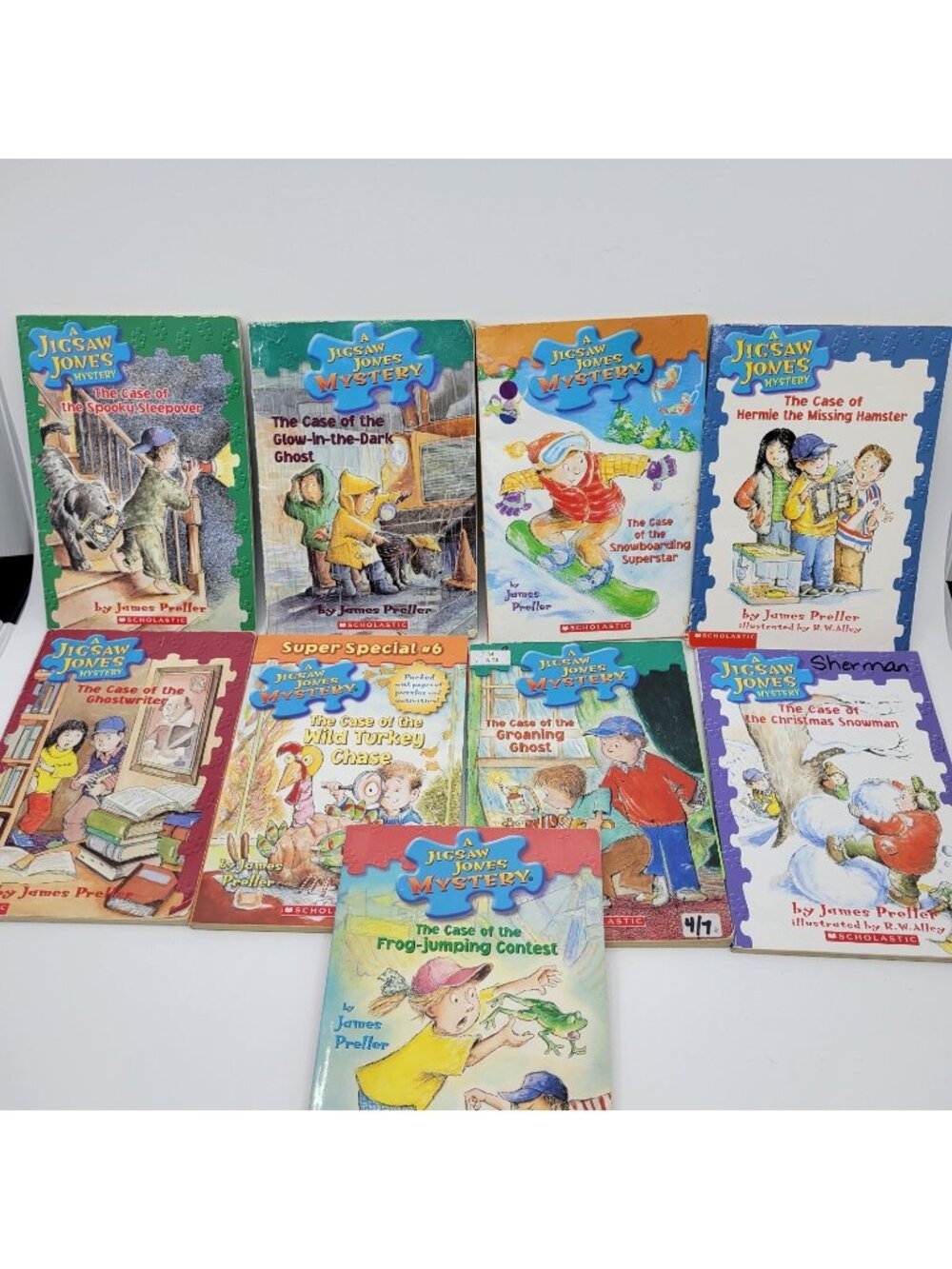 Jigsaw Jones Series by James Preller Lot of 9 Chapter Books - BK010